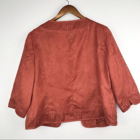 East 5th Faux Suede Jacket Size L - Picture 2 of 4